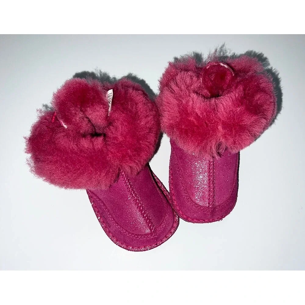 UGGS BOO Baby Toddler Hot Pink Size L New